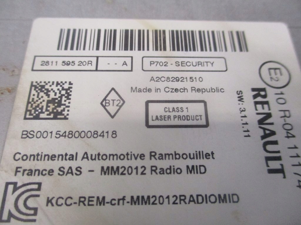 фото №6, Радіо cd renault kangoo ii lift