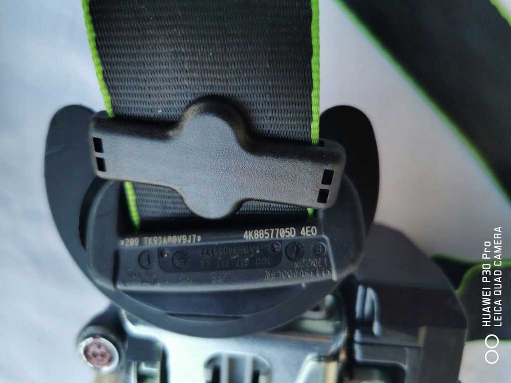 фото №6, Audi a6 c8 a7 c8 ремені безпеки передні i задні зелений край комплект