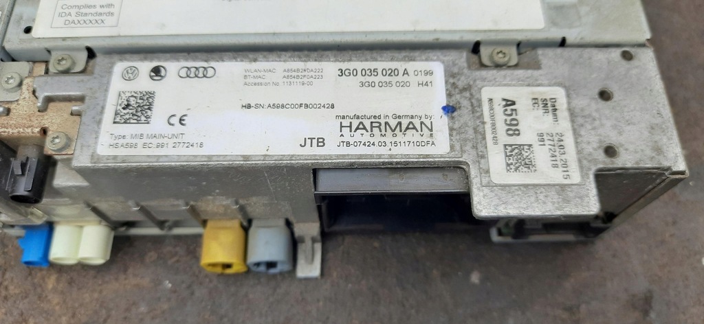 фото №8, Навігація зчитувач vw passat b8 3g0035020a