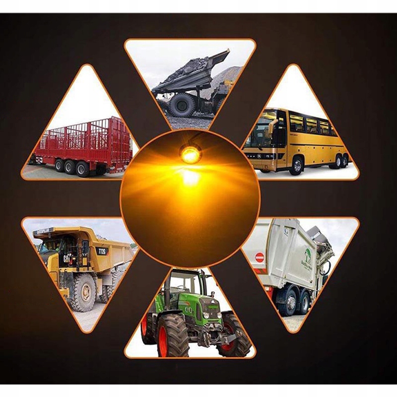 фото №13, 20x ліхтарі лампи габаритний габаритні вогні 3 led 12v 24v