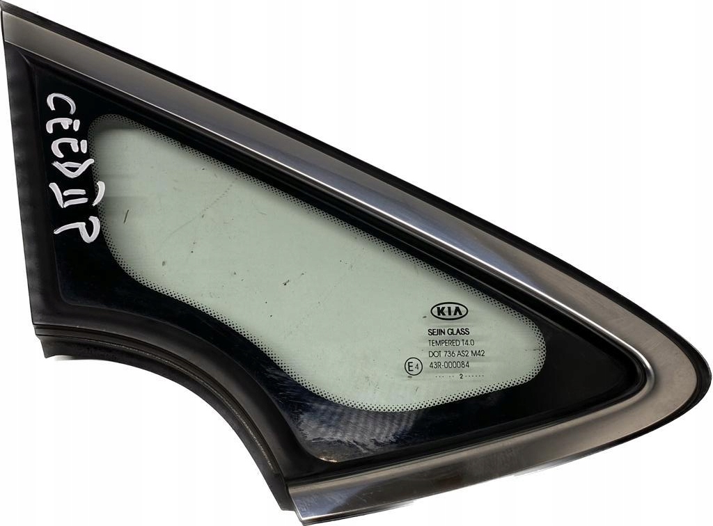 фото №1, Kia ceed ii стекло кузовная правая перед хром 12