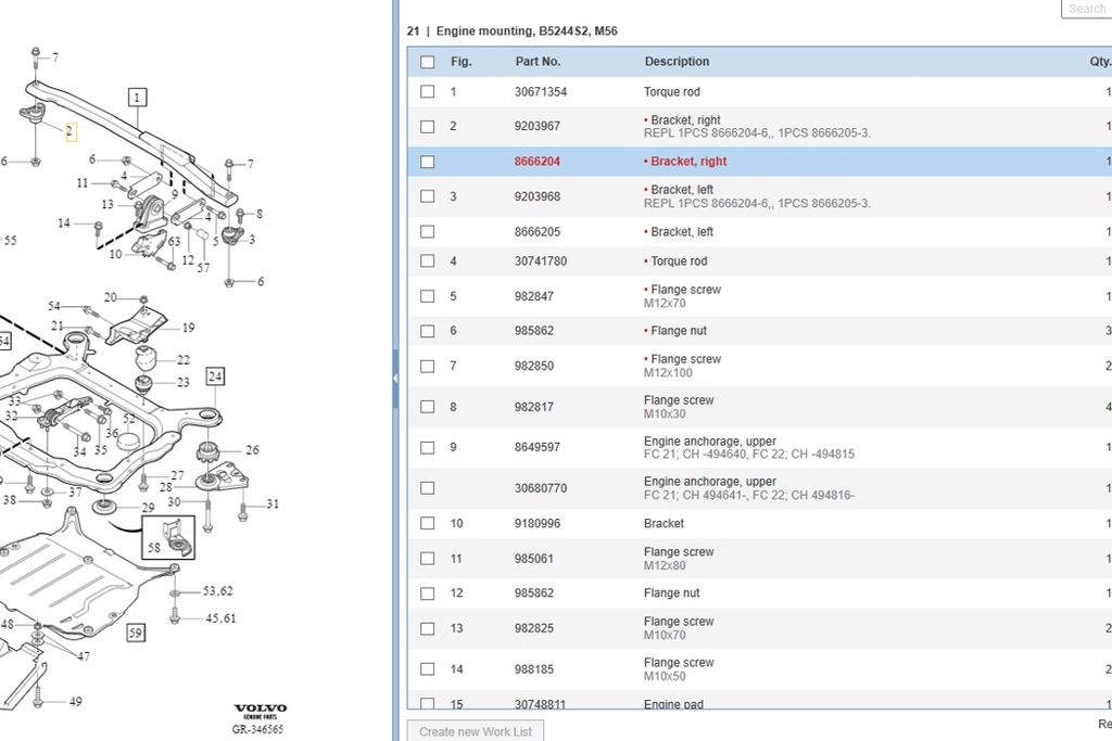 фото №6, Подушка двигуна права volvo v70 ii sw 8666204 2.4l бензиновий 103kw 2006