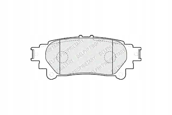 фото №1, Delphi гальмівні колодки гальмівні lexus rx 450h awd ggl1_.