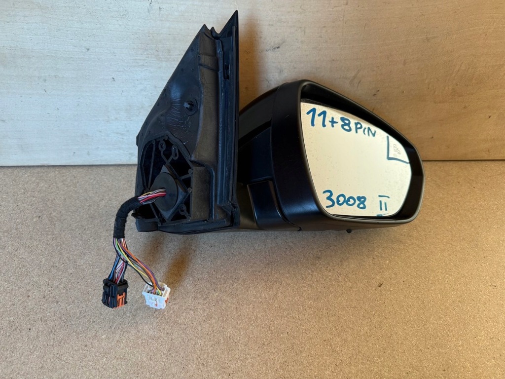Peugeot 3008 ii дзеркало праве 11+8 19 pin асистент europa Доставка