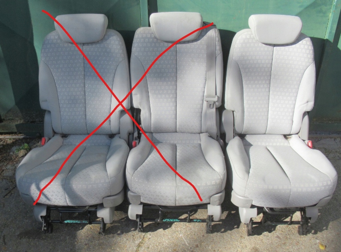 фото №1, Kia carnival 07r сидіння пасажира ii ряд задня