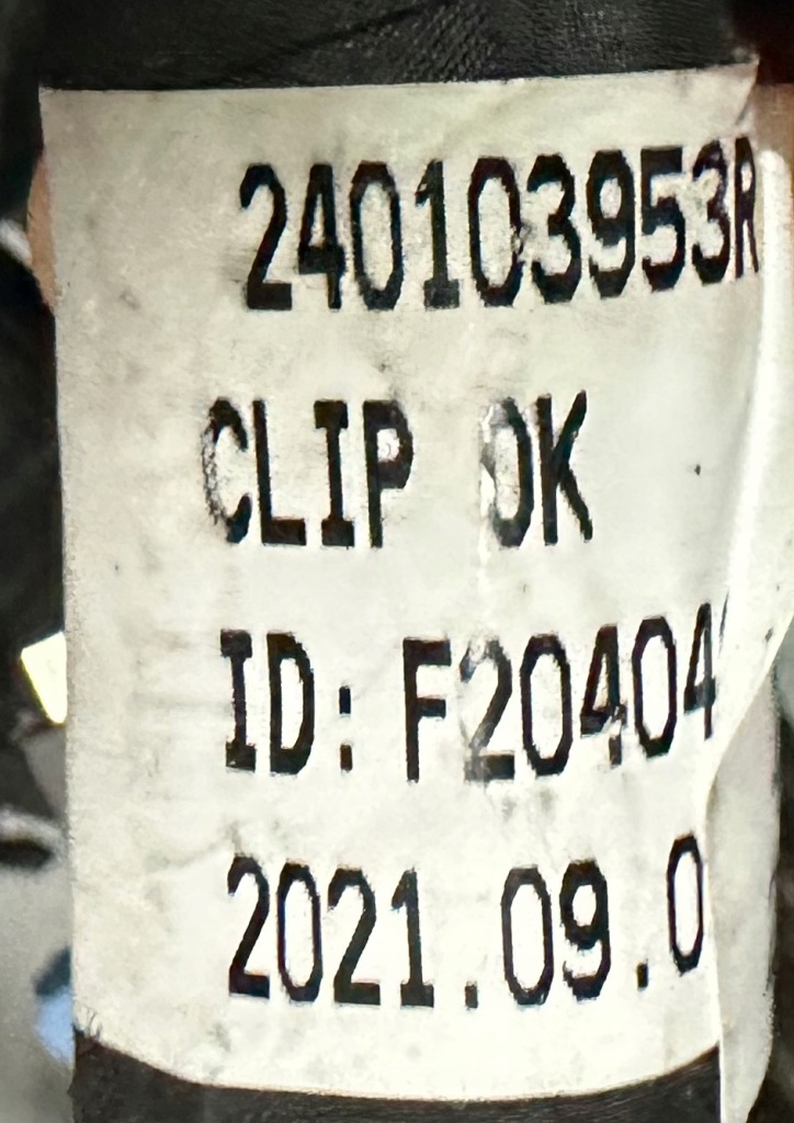 Renault arkana 1.6 etech гибрид жгут электропроводка салона 240103953r с Разборки