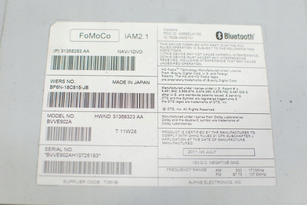 фото №5, Volvo s60 ii v60 радио cd навигация 31358293aa