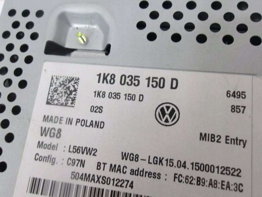 фото №3, Vw transporter caddy 1k8 радіо навігація