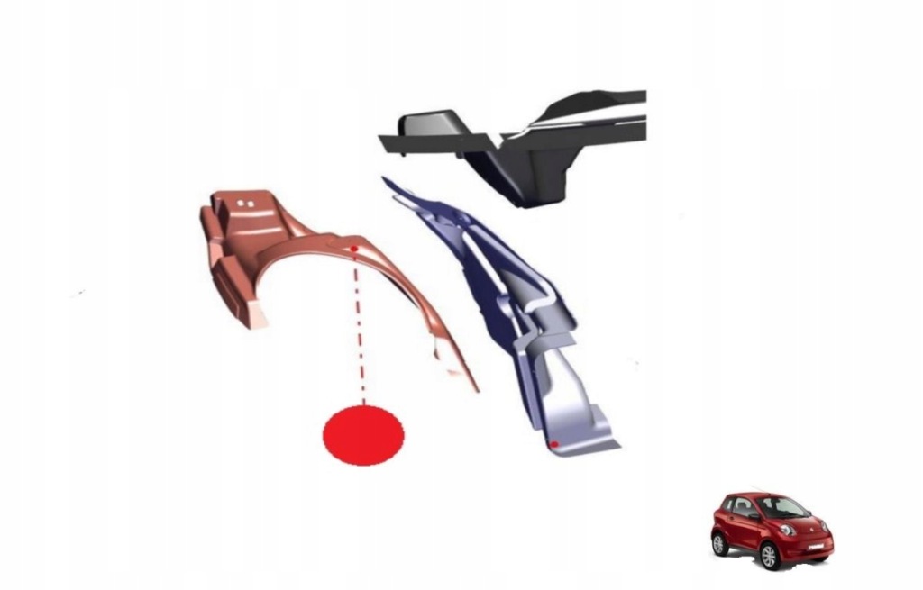 Купить Вкладка подкрылок левая minauto sensation оригинал