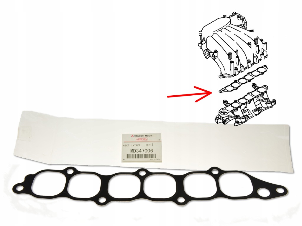 фото №1, Прокладка коллектор впускной впускной md347006