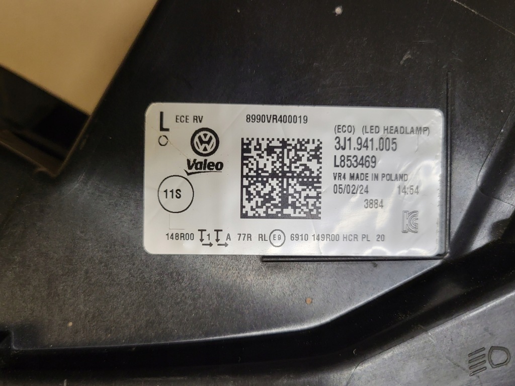 фото №7, Лампа передня ліва фара full led vw passat b9 3j1 nowa комплектна оригінальний номер