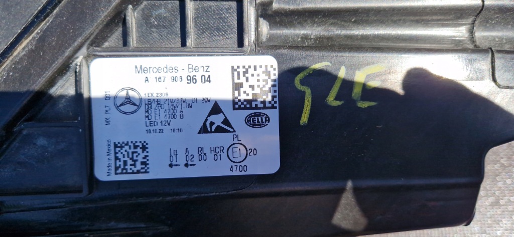 Mercedes gle 167 performance a1679069604 лампа передняя правая в Украине