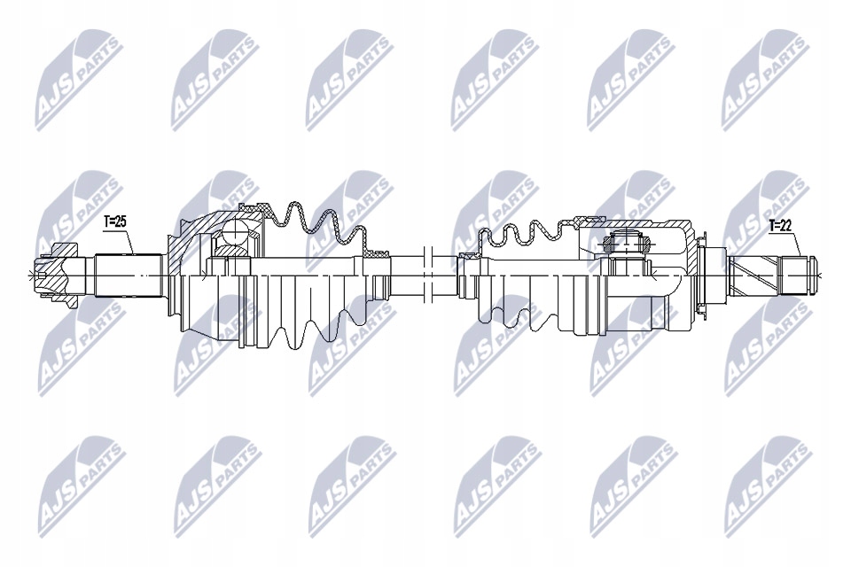 Npw-pl-097 nty привідний вал привідна opel corsa e 1.3cdti Ціна