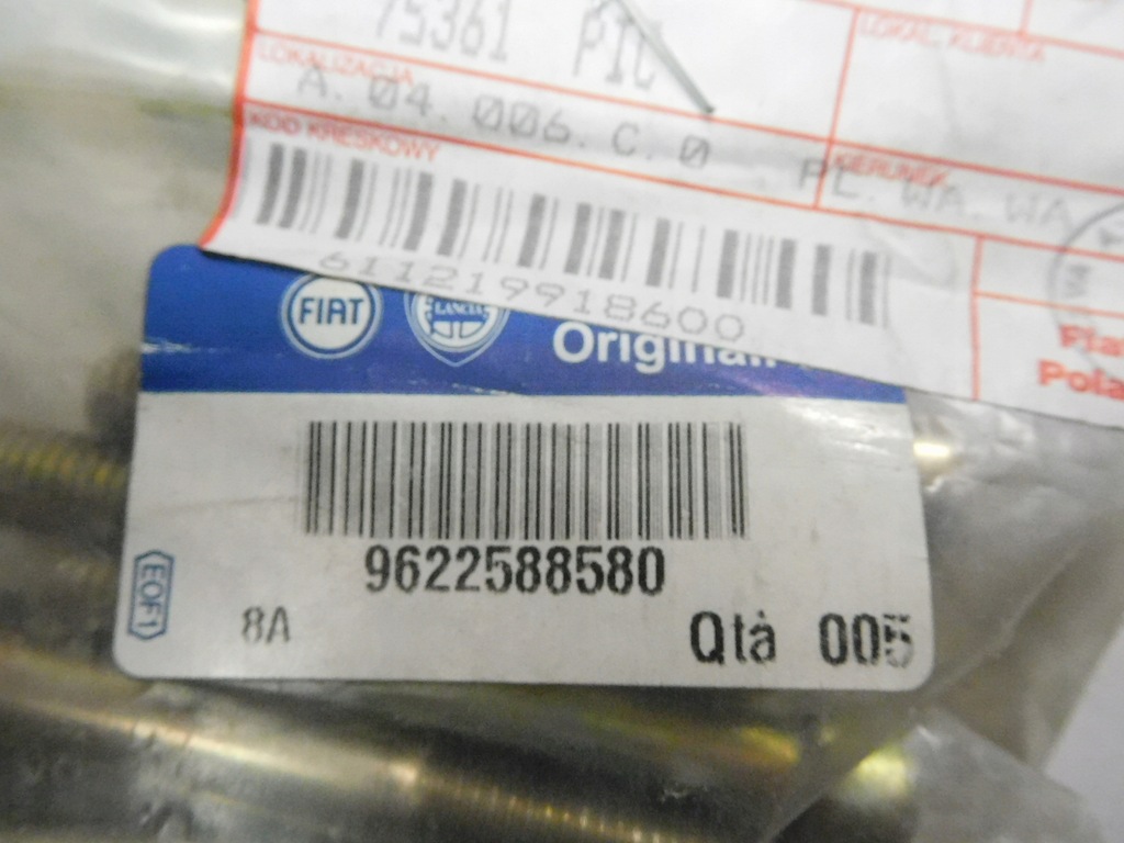 фото №10, Болт натягувача ремінь fiat scudo оригінальний номер 9622588580