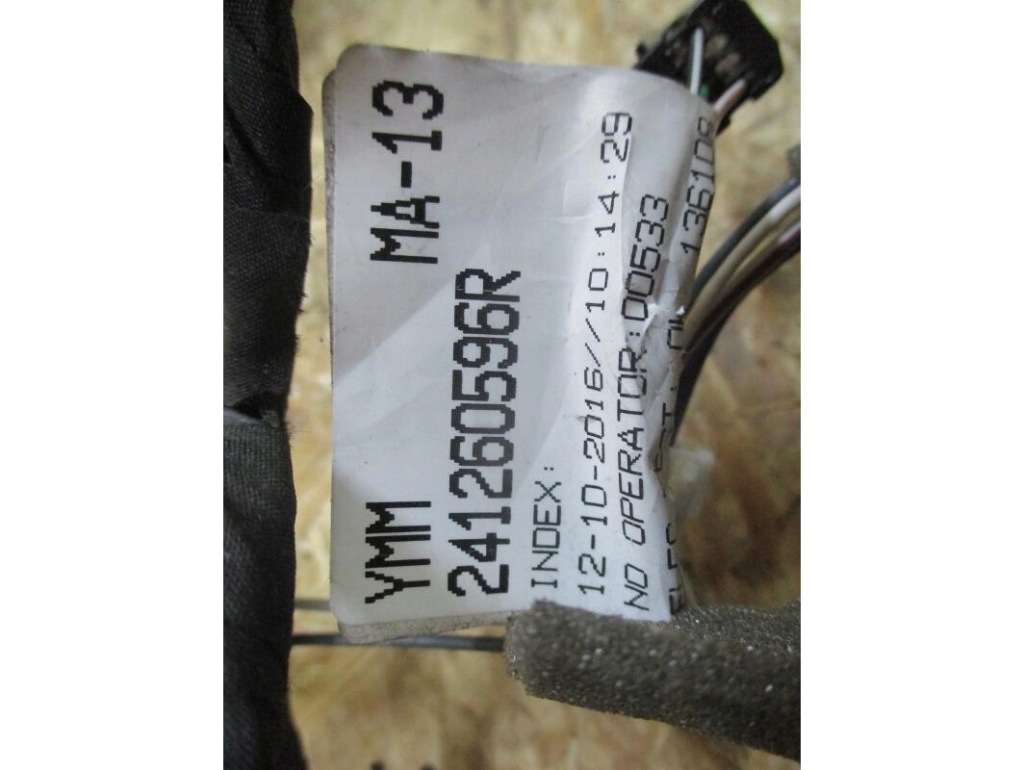 фото №2, Жгут электропроводка дверь задняя renault espace v 5 241260596r