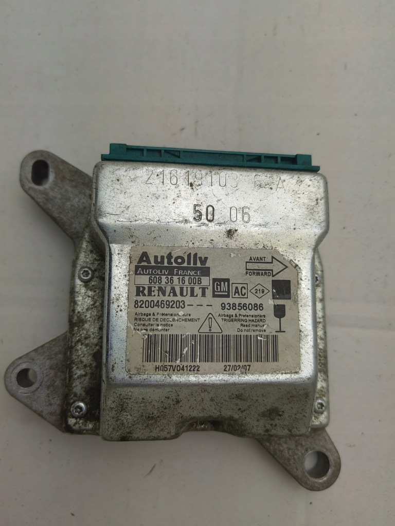фото №1, Датчик модуль подушка безопасности 8200469203 trafic ii vivaro a