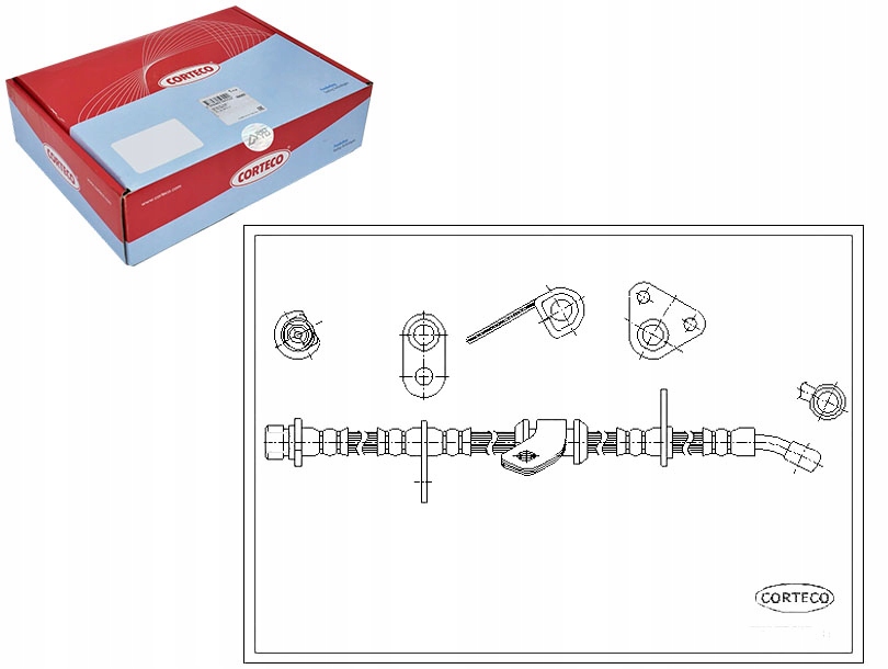 фото №1, Corteco шланг гальмівний honda civic ii shuttle 1