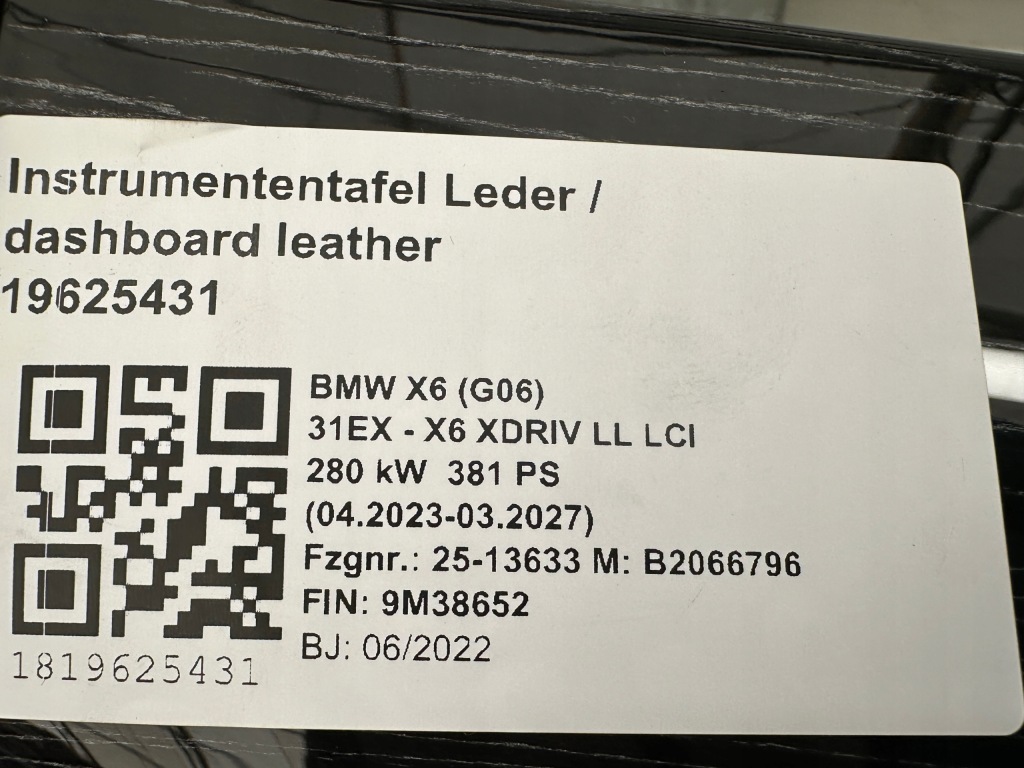 Купити Bmw x6 g06 lci молдинг декоративна декоративна панелі консолі панель приладів fineline 9634829