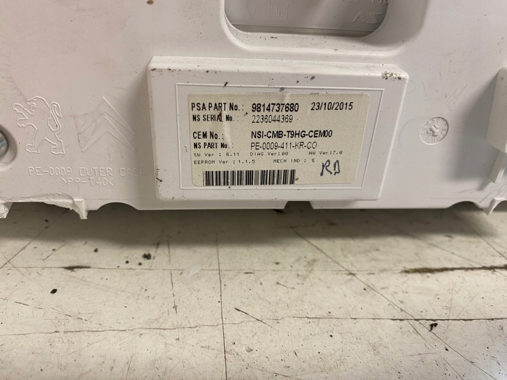 фото №10, Peugeot 308 t9 лічильник прилади 9814737680