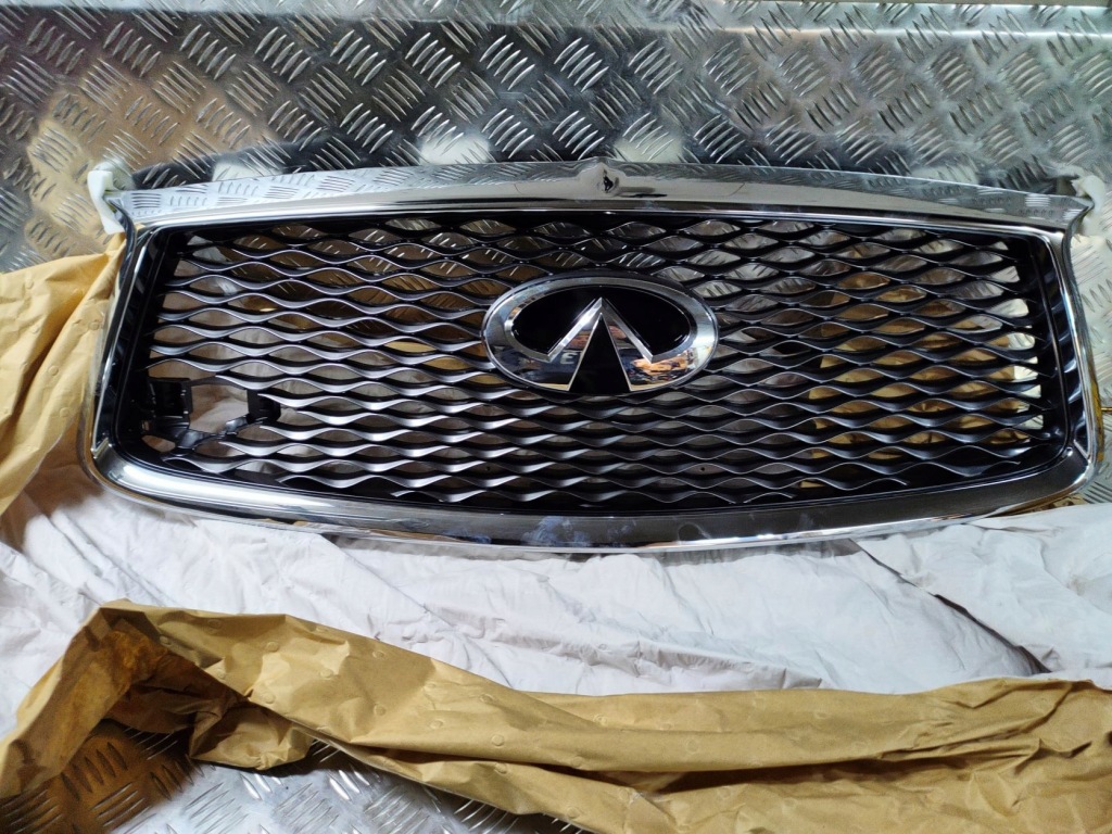 фото №1, Infiniti q60 s решётка радиатора бампера решётка радиатора хром nowa oem od reki 24h