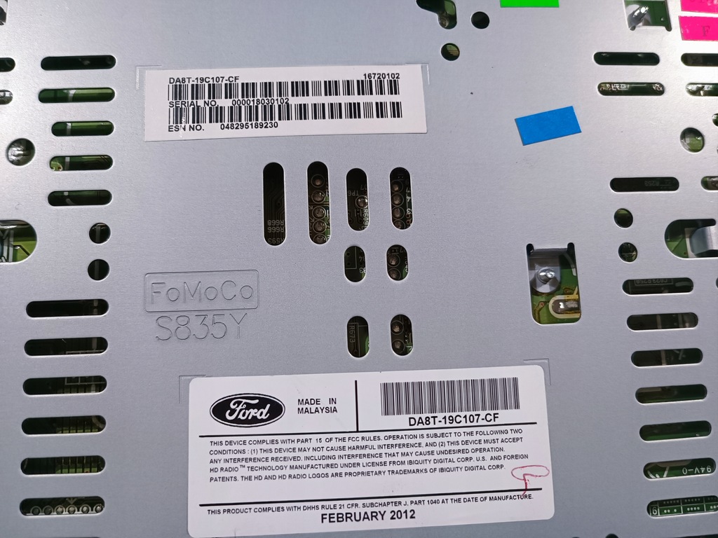 фото №5, Радио считыватель чейнджер ford flex 2011-