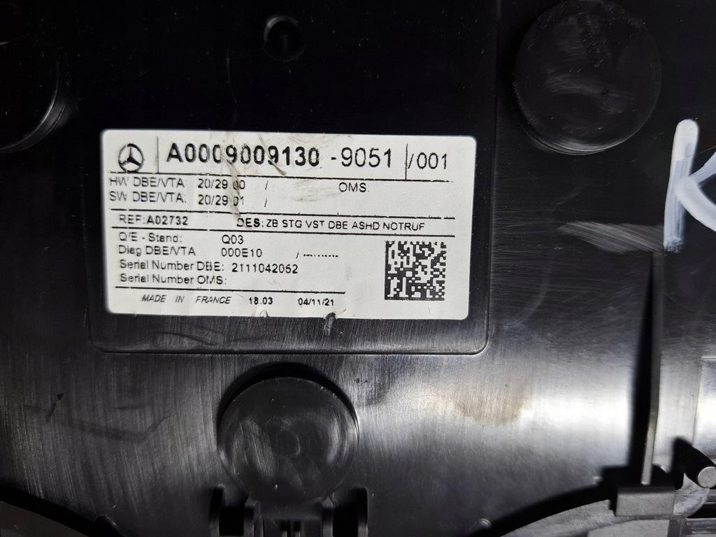 фото №12, Лампа потолочный освещение кабины mercedes w118 0009009130