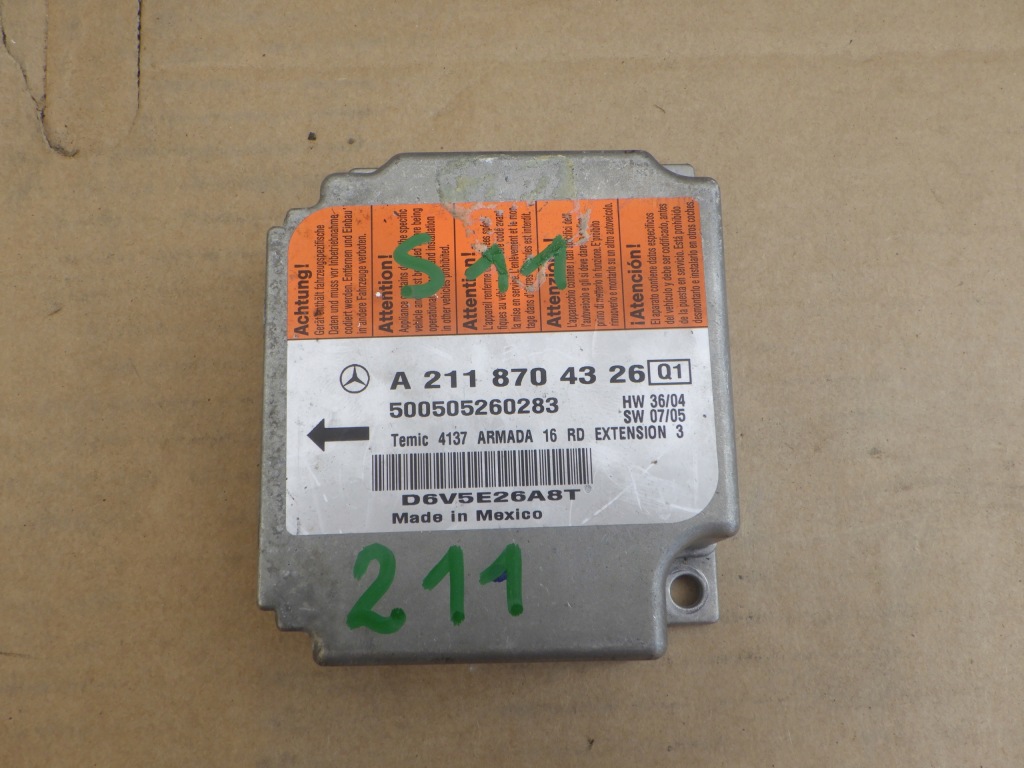 фото №1, Датчик подушек подушка безопасности mercedes w211 a2118704326