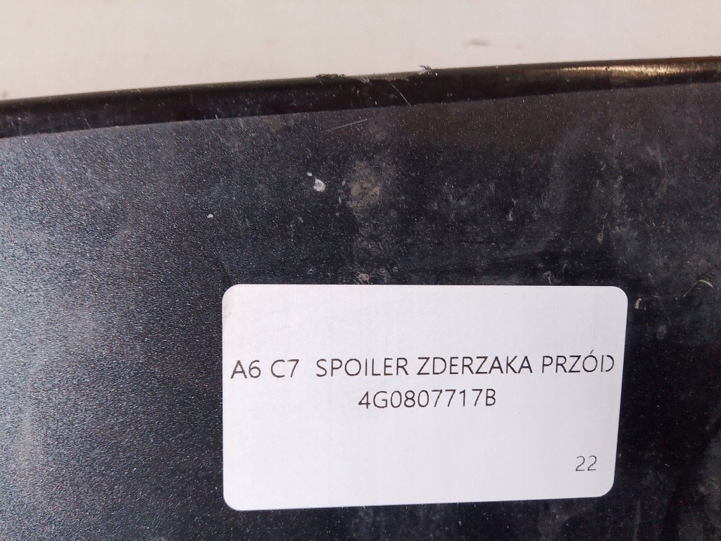 фото №6, Audi a6 c7 спойлер бампера перед 4g0807717b