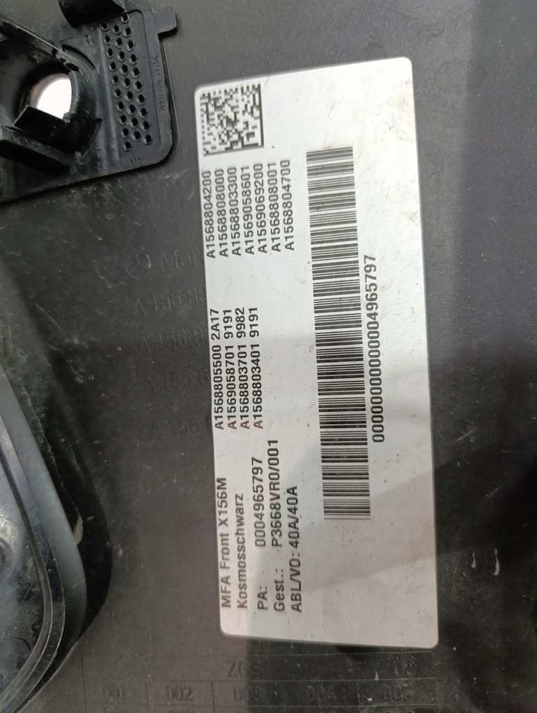 фото №15, Mercedes gla x156 a156 бампер перед передний противотуманные фары pdc