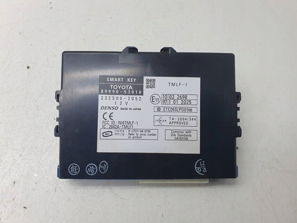 фото №1, Модуль smart key 89990-53010 lexus is 220 ii eu