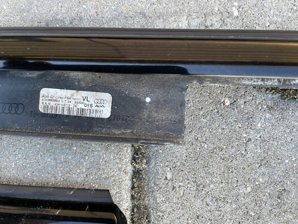 Купить Audi a6 c7 avant универсал s-line накладки дверь piano черный рейлинги чёрные