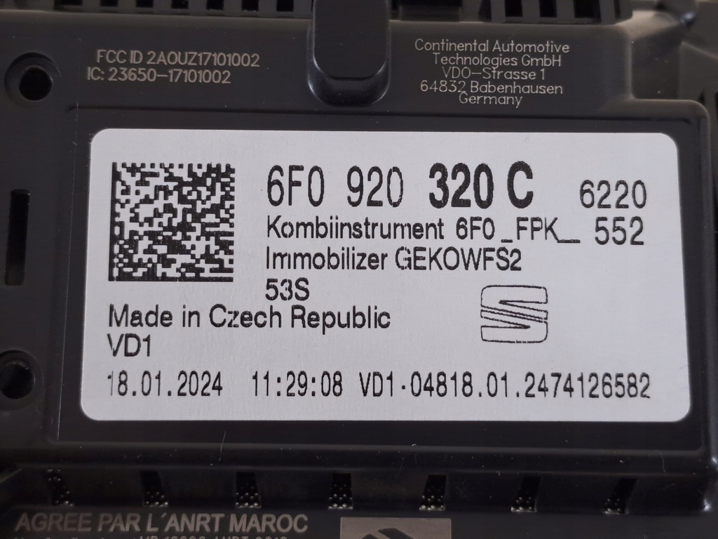 фото №11, Віртуальний панель приладів прилади прилади лічильник 1.5 tsi seat arona fr lift 24r