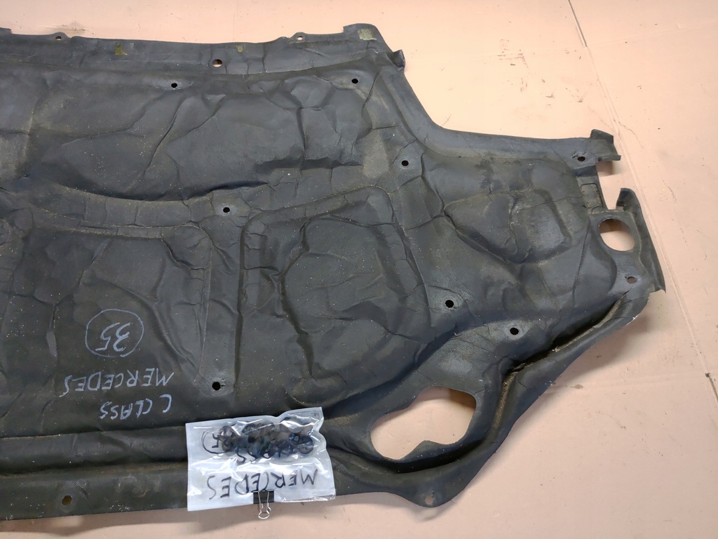 фото №12, Шумоизоляция капот + клипсы mercedes c w203 coupe