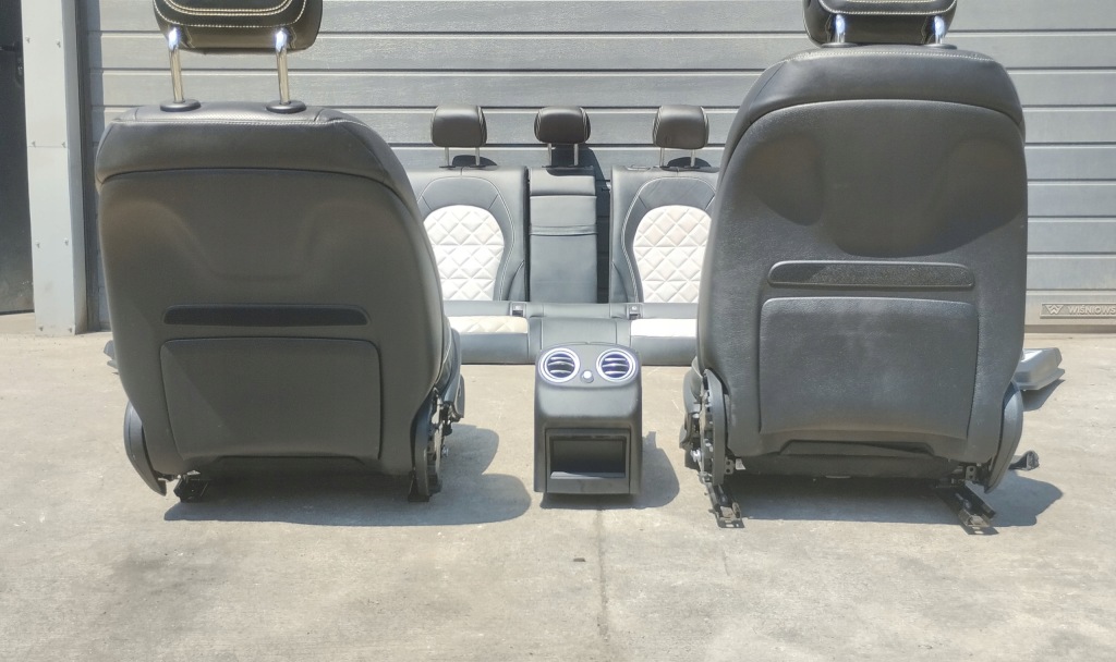 фото №14, Сидіння заднє сидіння обшивки mercedes c klasa w205 c63 amg підігрів вентильований