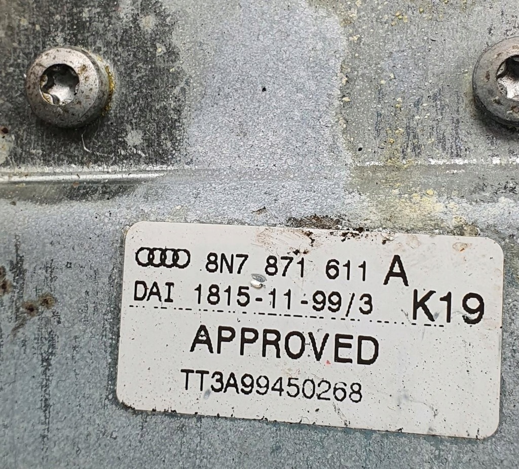 фото №7, Насос крыша кровельная audi tt 8n cabrio 8n7871611a