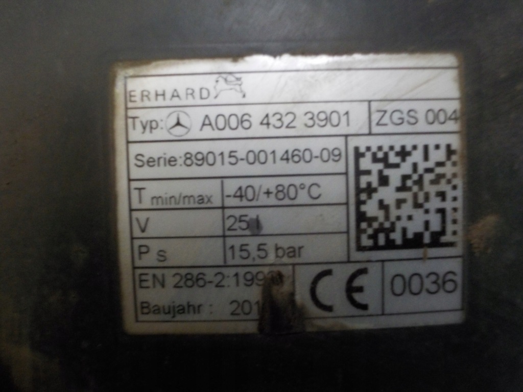 Actros mp4 бак балон повітря 25l Доставка