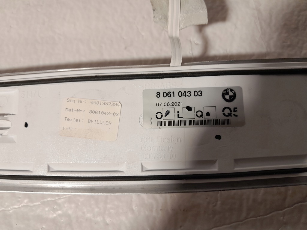 фото №5, Bmw 7' g11 lci молдинг порог led m-pakiet 8061043