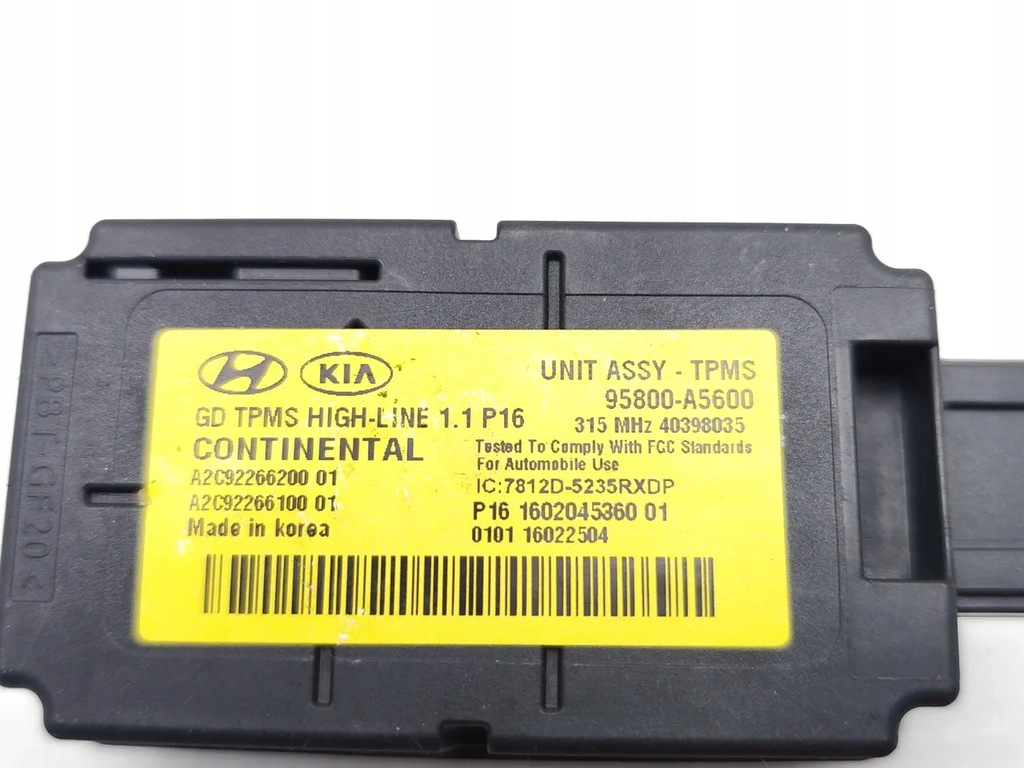 фото №7, Hyundai elantra блок управления / модуль контроля давления w шинах 2.0 бензин