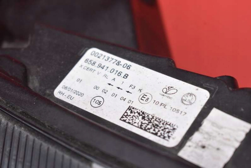 фото №7, Фара правий лампа перед full led eu 658941016b skoda kamiq 19-