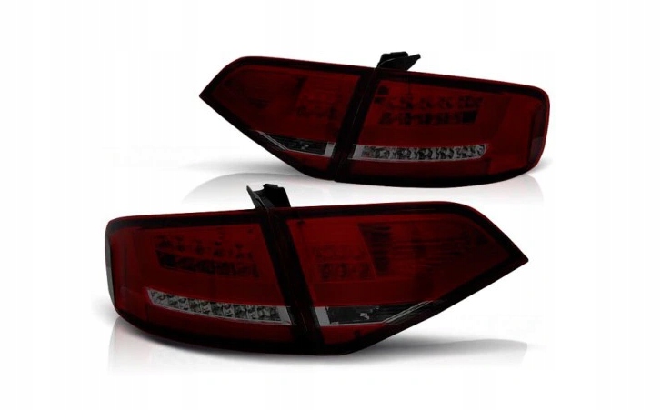 Купить Фары светодиодный audi a4 b8 08-11 седан red smoke led