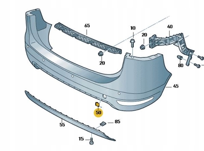 фото №1, Заглушка фаркоп буксировочный задняя seat alhambra 7n0807441 gru