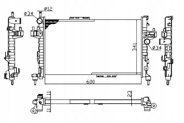 фото №1, Nrf радіатор opel combo corsa c nrf