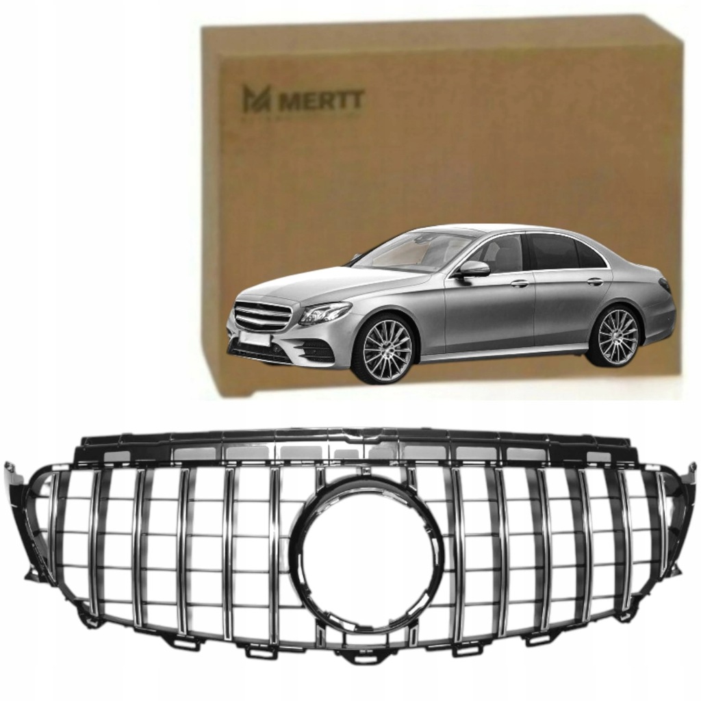 фото №1, Решётка радиатора решётка радиатора перед радиатора mercedes e w213 16-19 panamericana хром