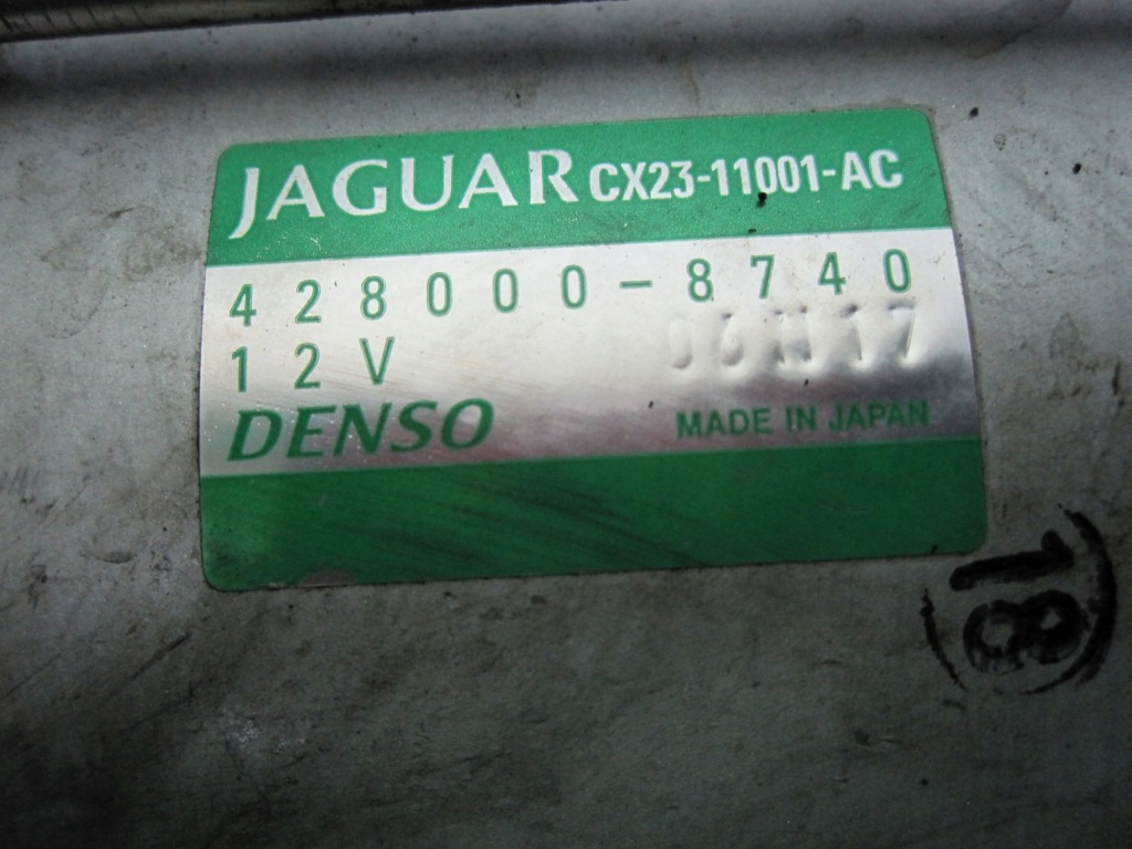 Jaguar xf 2.2 d 12r стартер 42800-8740 cx23-11001-ac с Разборки