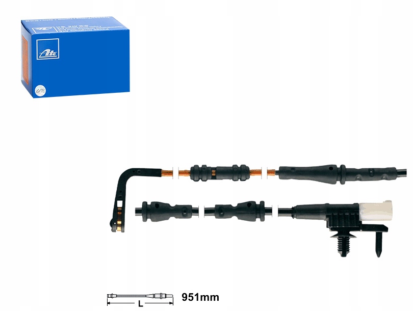 фото №1, Ate 24.8190-0813.2 контакт попереджувальний, знос накладок гальмівних