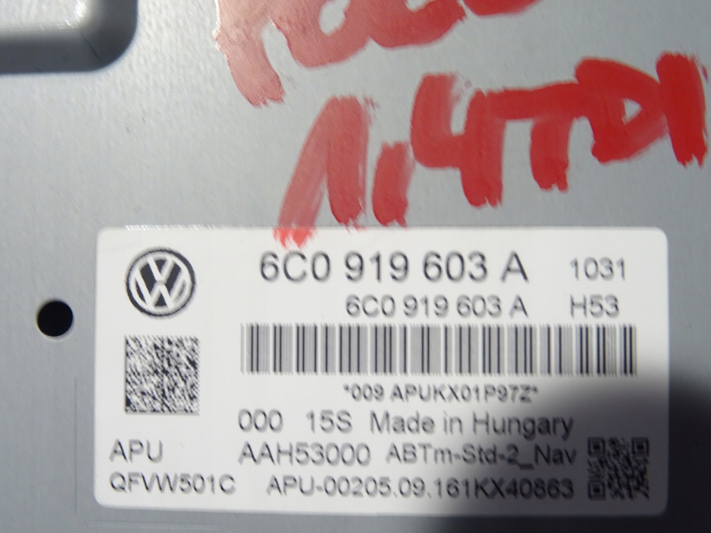 фото №12, Дисплей экран считыватель навигация navi vw polo v 5 6c0 6c lift 14-17