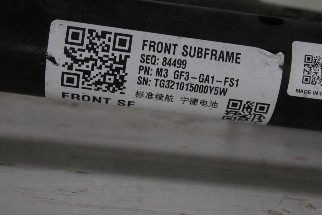 фото №8, Подрамник передние tesla model 3 104453100b electric 208kw 2021