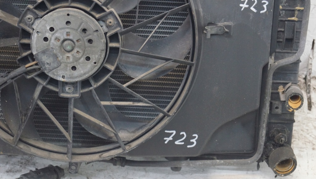 фото №3, Mercedes r170 slk радіатор вентилятор