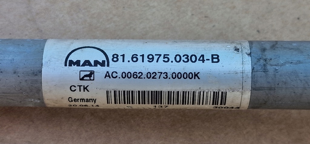 фото №5, Man tgx tgs шланг кондиціонера трубка wąż 81619750304