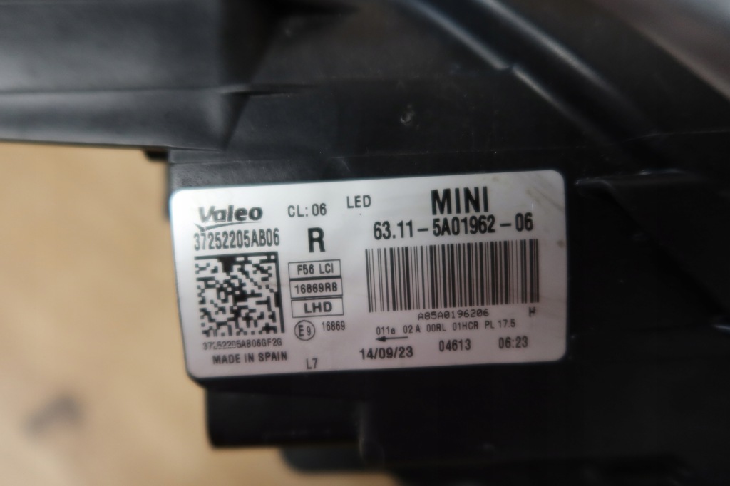 Mini cooper f56 r56 full led 5a01962 правый  фара фонари с Разборки